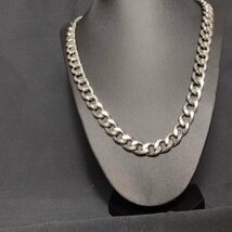 Silver Necklace プラチナ チェーン 50cm 11mm 銀 【鍍金】 ネックレス シルバーネックレス 喜平 メンズ レディース 兼用_画像5