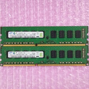 【動作確認済み】ECC Unbuffered対応 SAMSUNG DDR3-1600 8GB (4GB×2枚) PC3L-12800E デスクトップ用メモリ DIMM (在庫1)