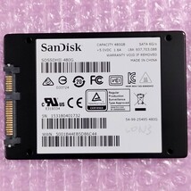 【動作確認済み】 SanDisk Ultra II SSD 480GB 2.5インチSSD SDSSDHII-480G SATA:6Gb/s (正常判定)_画像2