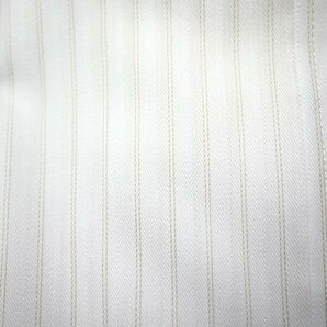 【新品ブランド品】送料無料 マリクレール marie claire 形態安定ストライプボタンダウンメンズシャツ 39-76 白 ドレスシャツノーアイロン の画像6