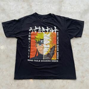 ナルト Tシャツ うずまきナルト アニメTシャツ NARUTO 九喇嘛リンクモード 半袖Tシャツ 岸本 斉史 サスケ サクラ 九尾 tシャツ