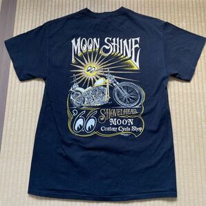 ムーンアイズ Tシャツ MOONEYES 半袖Tシャツ Moon Custom Cycle Shop オフィシャルTシャツ ムーンカスタムサイクルショップ tシャツの画像1