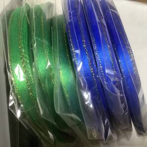6巻 ラメ入り シングルサテンリボン 6mm 約23m / リボン