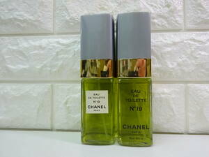 ★2点セット★ CHANEL シャネル N°19 オードトワレ スプレー 100ml × 2、 19番 No19 EDT 064M-03