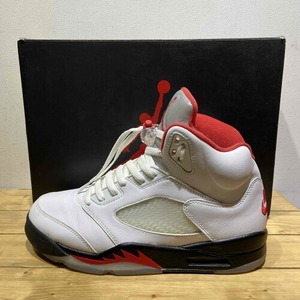 NIKE AIR JORDAN 5 RETRO FIRE RED 27cm 2020年 DA1911-102 ナイキエアジョーダン5ファイヤーレッド