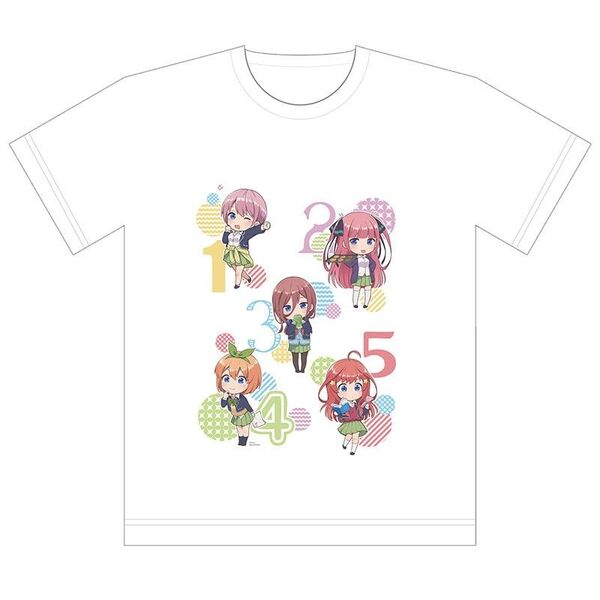 新品 五等分の花嫁 フルカラーTシャツ(ミニキャラ)Mサイズ 半袖