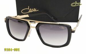 CAZAL カザール サングラス 9104-001 ブラック/ゴールド 太リム 9104 c001