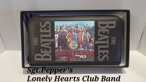 【The BEATLES】未使用品 ビートルズ　Sgt.Pepper's Lonely Hearts Club Band LPジャケ柄長財布　㈱ナダヤ ライセンス商品 定価¥9,350財布