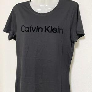 カルバンクライン パフォーマンス Tシャツ フェルトロゴ サイズL ブラック