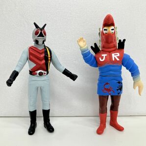 フィギュアまとめ売り/在庫処分/仮面ライダーX・サソリジェロニモJr./ソフビ 2点/約10.5cm【G015】の画像1