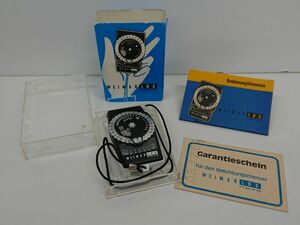  camera accessory /WEIMAR LUX novavai Maar * look s light meter / East Germany made / origin boxed [Z005]