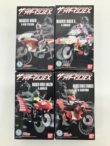 食玩セット売り/未開封品/ザ・ライダーマシンEX 全4種/仮面ライダー フィギュア/完全彩色済人形+バイク/バンダイ【G035】