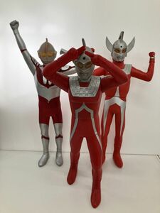 フィギュアまとめ売り/在庫処分/バンプレスト ウルトラマン タロウ セブン/ソフビ 計3点/非売品 円谷プロ/酒々井店出荷・同梱不可【G119】