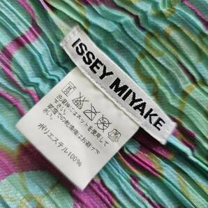 302☆ ISSEY MIYAKE イッセイミヤケ フラワー ツイスト プリーツ 加工 ハイネック 長袖 ブラウス カットソー 2の画像6