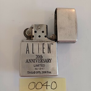 Zippo ジッポー ALIEN エイリアン 20周年記念限定 オイルライター ZIPPO ジッポ 喫煙具 No.0040の画像7