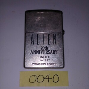 Zippo ジッポー ALIEN エイリアン 20周年記念限定 オイルライター ZIPPO ジッポ 喫煙具 No.0040の画像2