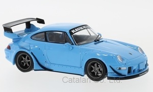 1/43 ポルシェ 青 ブルー Porsche RWB 993 light blue 1:43 IXO 梱包サイズ60