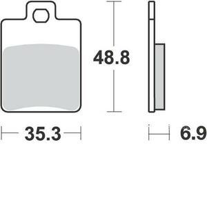 Malossi Malossi 6215074 brake pad Runner FXR MP3 Vespa Vespa LX ET2 ET4 S GILERA RUNNER Gilera SP FX Piaggio PIAGGIO MP3