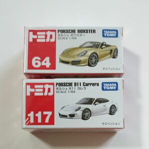 トミカ 廃版 64 ポルシェ ボクスター 117 911 カレラ PORSCHE BOXSTER Carrera 2台セット