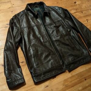 希少品 Filson Dawson heavy Leather Jacket フィルソン ドーソン ヘヴィー レザー ジャケット 本革 Lサイズの画像2