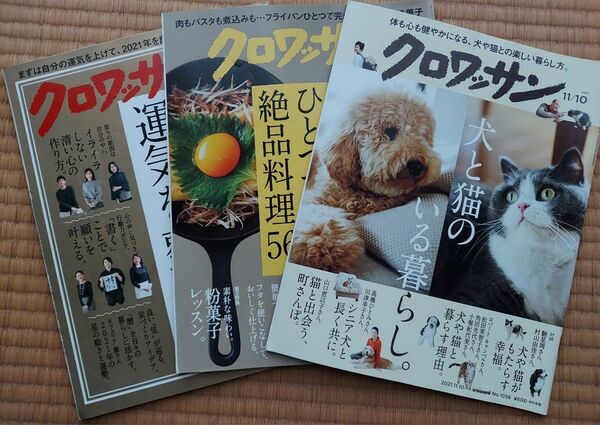 クロワッサン 雑誌 2021年 1/10,10/25,11/10 3冊