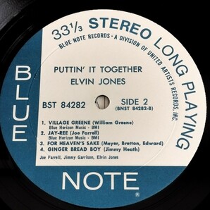 【BST84282】VAN GELDER刻印 / PUTTIN' IT TOGETHER / THE NEW ELVIN JONES TRIO / BLUE NOTE / US盤 / LPの画像5
