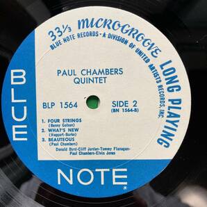 US盤 MONO UAラベル 刻印なし / PAUL CHAMBERS QUINTET / DONALD BYRD / CLIFF JORDAN / BLUENOTE 1564の画像8