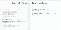 ダニエル・レンツ / Daniel Lentz / b.e.comings /中古CD!!69456_画像3