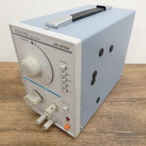 通電OK KENWOOD/ケンウッド OSCILLATOR/オシレーター AG-203A 発振器/信号発生器/低周波発振器 ケーブル付 現状品 『ZG086』の画像3