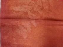 ys6913587; 紗 草葉模様織出し袋帯（材料）【アンティーク】【着】_画像3