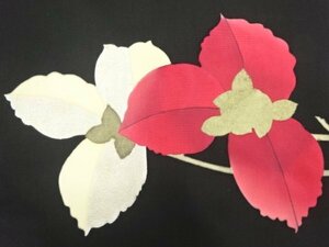 Art hand Auction ys6958310; Shiose patrón de flores pintado a mano Nagoya obi [antiguo] [usando], kimono de mujer, kimono, antiguo, rehacer material