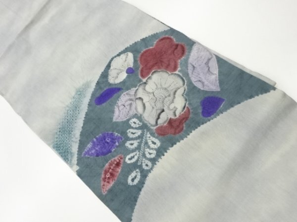 ys6943907; हाथ से बुनी हुई त्सुमुगी हाथ से पेंट की हुई टाई-डाई त्सुजीगाहाना नागोया ओबी [पहने हुए], बैंड, नागोया ओबी, बना बनाया