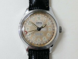 ORIS Oris hand winding wristwatch 302-7285B pointer Date men's boys 