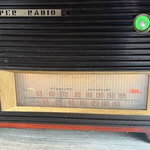 【M14】GENERAL SUPER RADIO 真空管ラジオ 木枠 動作品 レトロの画像3