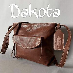 Dakota ダコタ シャーロット レザー ショルダーバッグ チョコ 濃茶