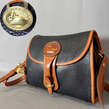 ★１円スタート★美品 Dooney & Bourke ドゥーニーアンドバーク ショルダーバッグ アヒル ネイビー_画像1