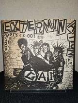 GAI EXTERMINATION ソノシート Flexi-disc 7" ソノ swankys スワンキーズ noisecore ノイズコア ガイ 害 Violent Party Records EP 001_画像1