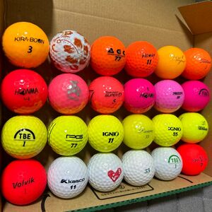 324 女性向けカラー ゴルフボール 24球