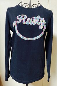 美品！RUSTY ラスティ　長袖Tシャツ トップス 黒　