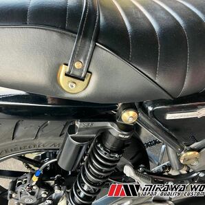 真鍮 シート ベルト 金具 左右2個セット タンデムベルト バックル CB400Four CB750Four CBX400F CBR400F GS400 GT380 Z400FX XJ400の画像7