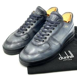 C ☆ 良品/ 高級ラグジュアリー靴 'イタリア製' dunhill ダンヒル 本革 レザー スニーカー 革靴 ビジネスシューズ size:40 25.0cm 紳士靴