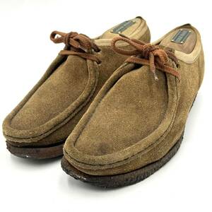 I ☆ 人気モデル!! '洗練されたデザイン' Clarks クラークス WALLABEES ワラビー レザー ブーツ 革靴 モカシン シューズ 6 24.0cm程 紳士靴