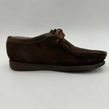 J☆人気モデル!! '洗練されたデザイン' Clarks クラークス WALLABEES ワラビー レザー ブーツ 革靴 モカシン シューズ 6.5 24.5cm程 紳士靴_画像6