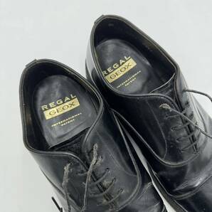 H ☆ GORE-TEX/ゴアテックス搭載 '日本製' REGAL リーガル レザー ビジネスシューズ 革靴 ストレートチップ size:25.5cm EEE 紳士靴 BLKの画像8