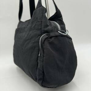 H ☆ 人気モデル!! '2WAYショルダーベルト付' Kipling キプリング ハンドバッグ 手提げ トートバッグ BLK 黒 レディース 婦人鞄 カジュアルの画像5