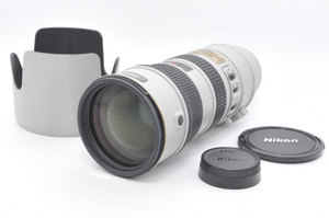 Nikon AF-S 70-200mm F2.8 G ED VR Zoom Lens Light Gray ライトグレー /フード、前後キャップ付き [美品] #58