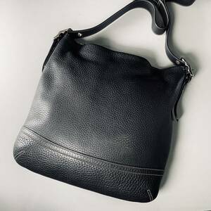 1円~ 美品/入手困難 コーチ COACH ショルダーバッグ 本革 カーフレザー ボディバッグ クロスボディ メンズ バッグ ビジネス レディース