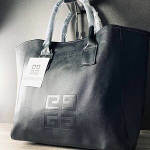 1円~ 未使用/大容量 ジバンシー GIVENCHY ハンドバッグ レディース メンズ トートバッグ バッグ レザー ビジネスバッグ 通勤 通学 ロゴ 