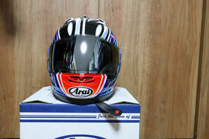  Arai×56design RX-7X Nakano Red 2003 M Размер Nakano Shinya Nakano Полнолицевой шлем 