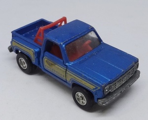 A0090a Tomy トミー tomica トミカ CHEVROLET TRUCK NO.F44 S=1/77 シボレートラック 青 ブルー 箱無し ミニカー 1978年製